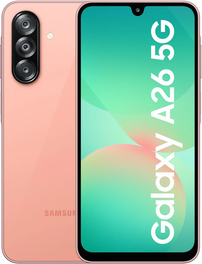 Samsung Galaxy A26 5G (8GB RAM, 128GB) - Awesome Peach