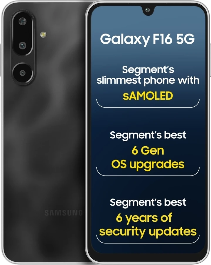 Samsung Galaxy F16 5G (4GB RAM, 128GB) - Bling Black