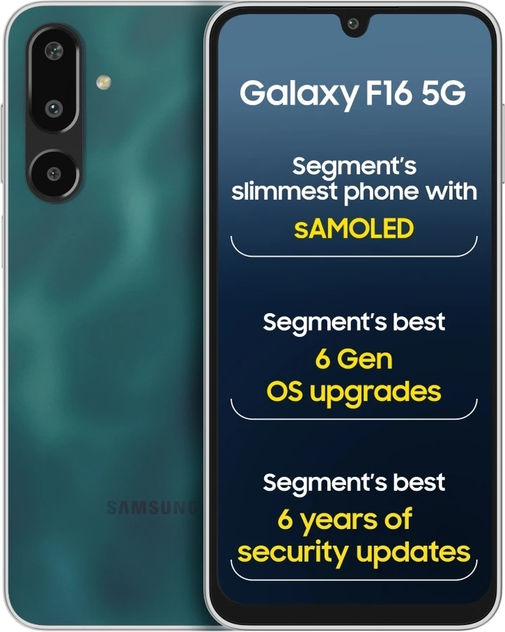 Samsung Galaxy F16 5G (4GB RAM, 128GB) - Glam Green