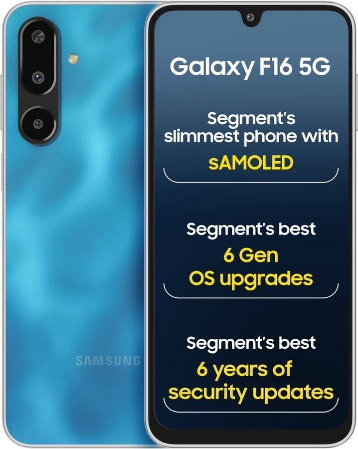 Samsung Galaxy F16 5G (4GB RAM, 128GB) - Vibing Blue